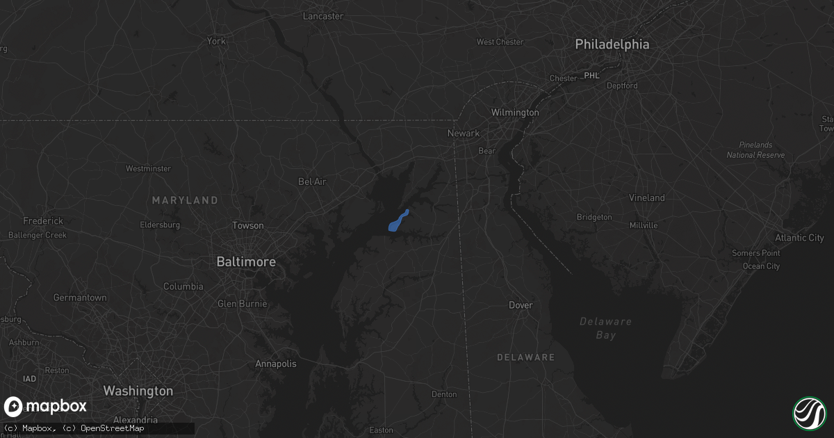 Hail map in Earleville, MD on June 23, 2024