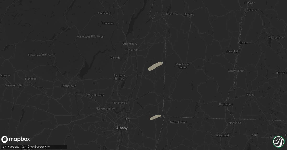 Hail map in Greenwich, NY on June 23, 2024