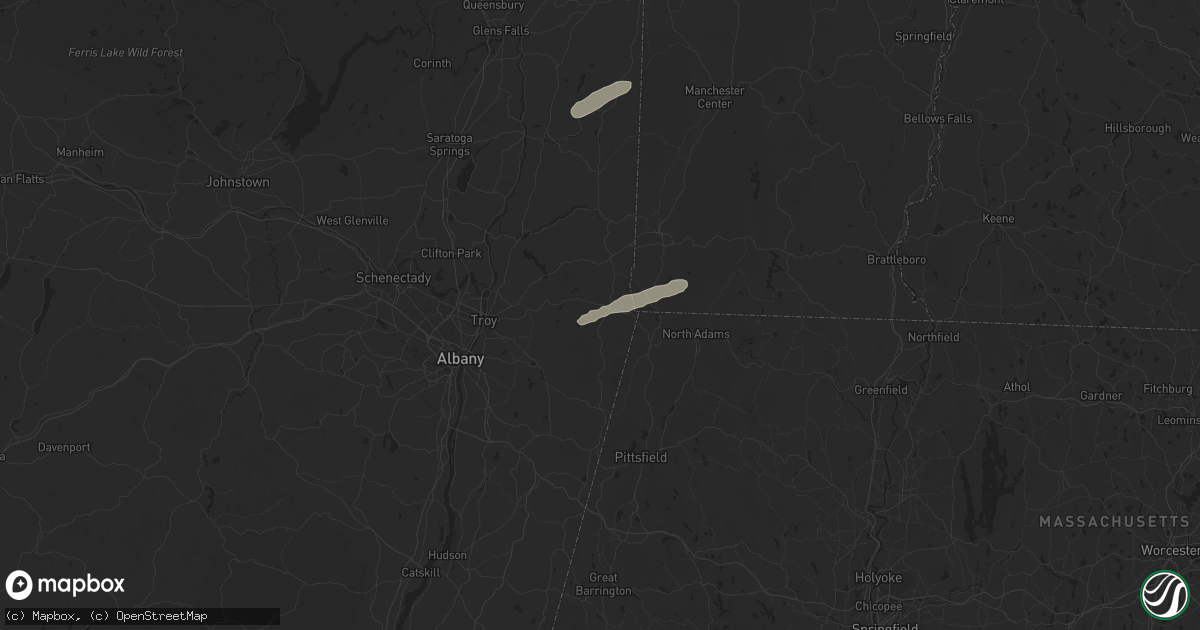 Hail map in Petersburg, NY on June 23, 2024