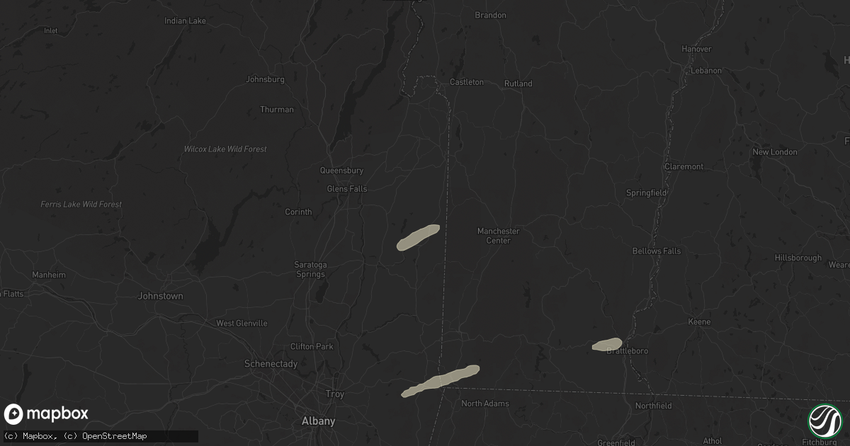 Hail map in Salem, NY on June 23, 2024
