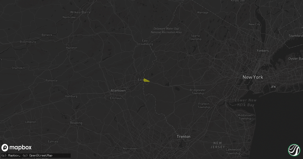 Hail map in Stewartsville, NJ on June 23, 2024