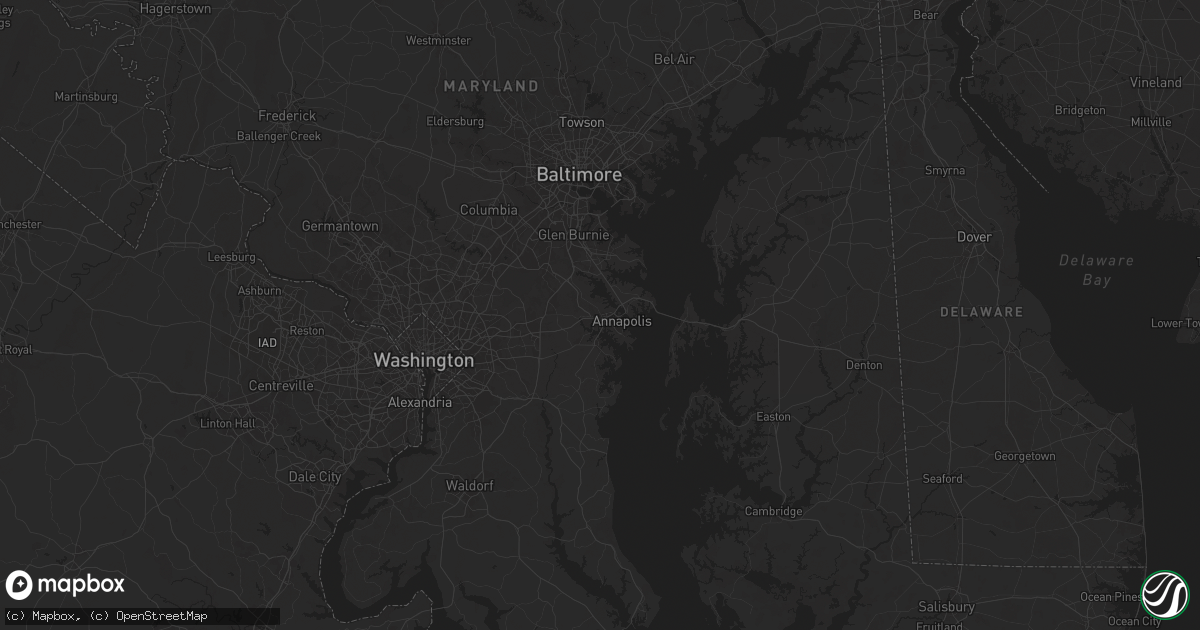 Hail map in Annapolis, MD on June 23, 2025