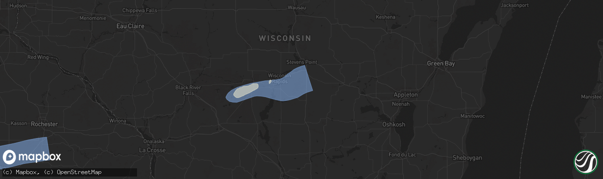 Hail map in Bancroft, WI on June 23, 2025