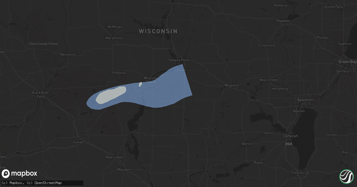 Hail map in Bancroft, WI on June 23, 2025