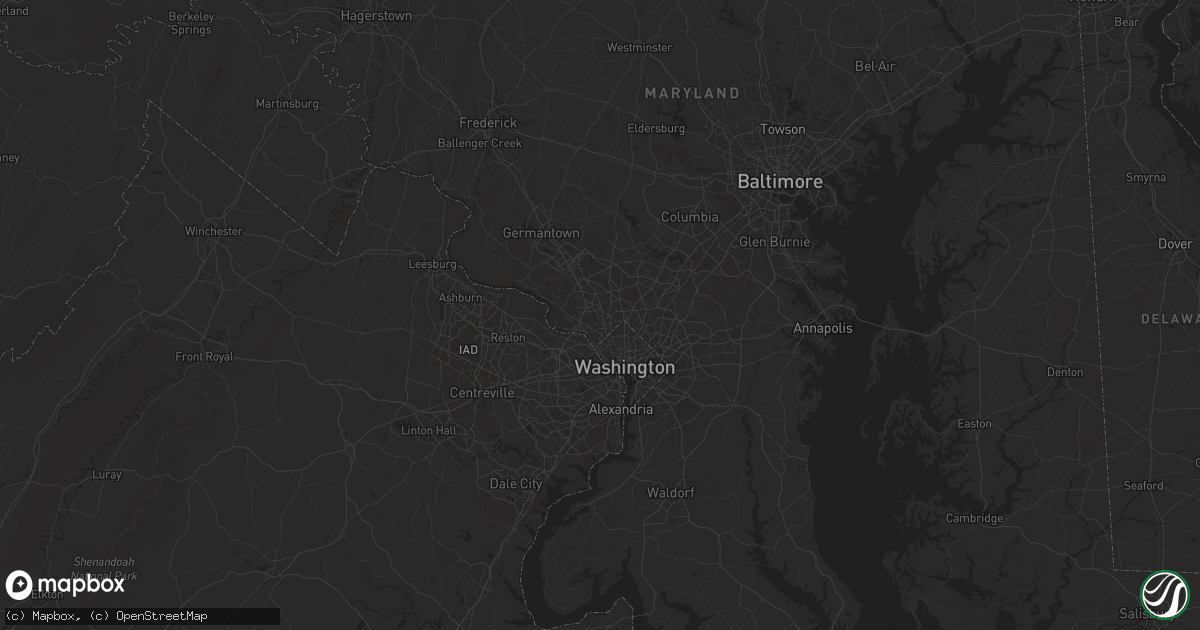 Hail map in Bethesda, MD on June 23, 2025