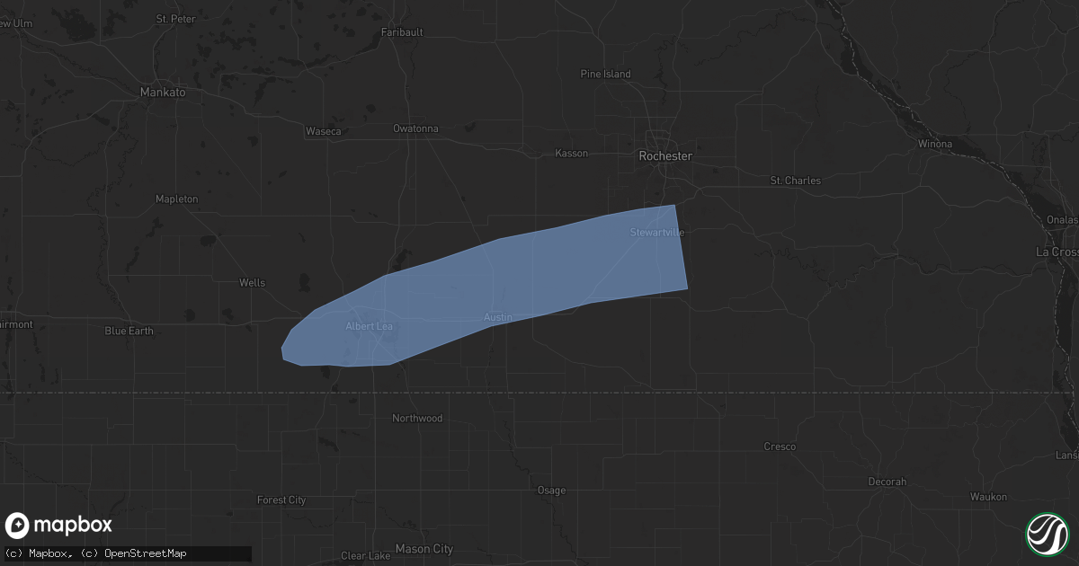 Hail map in Brownsdale, MN on June 23, 2025