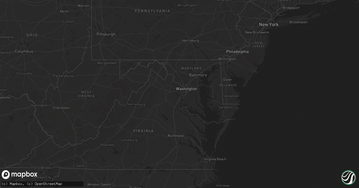 Hail map in Delaware on June 23, 2025