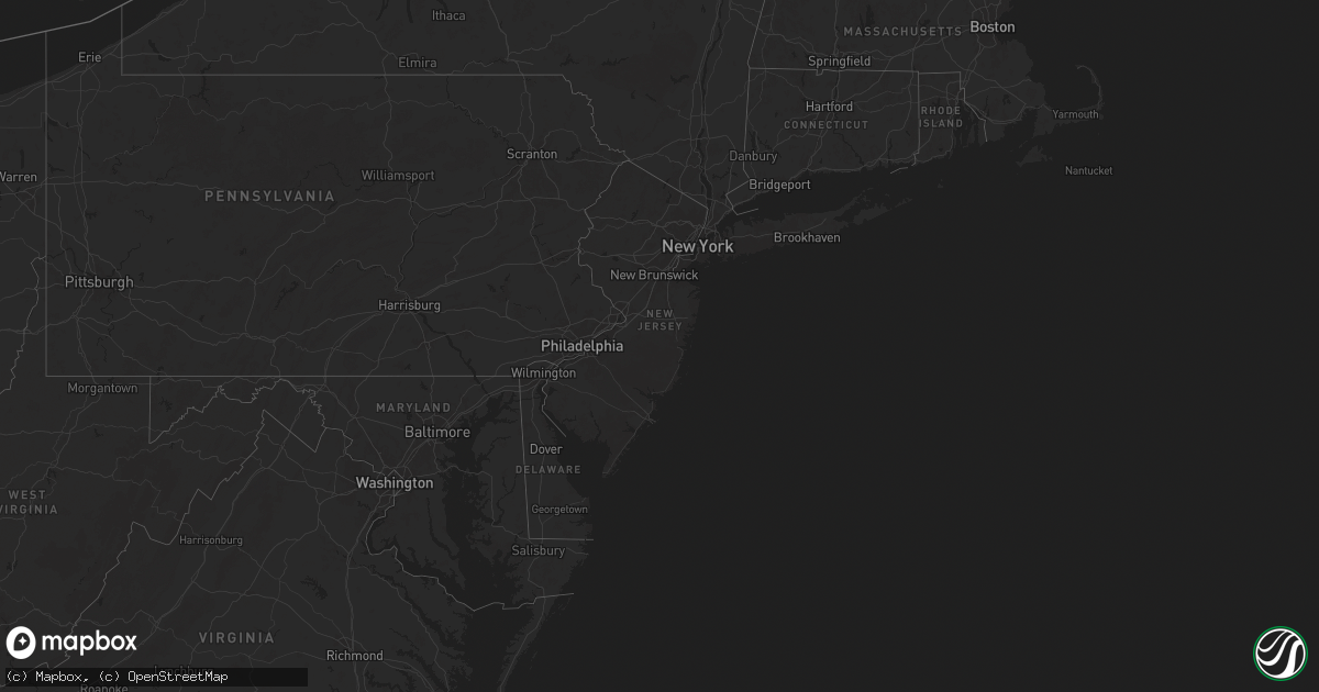 Hail map in New Jersey on June 23, 2025