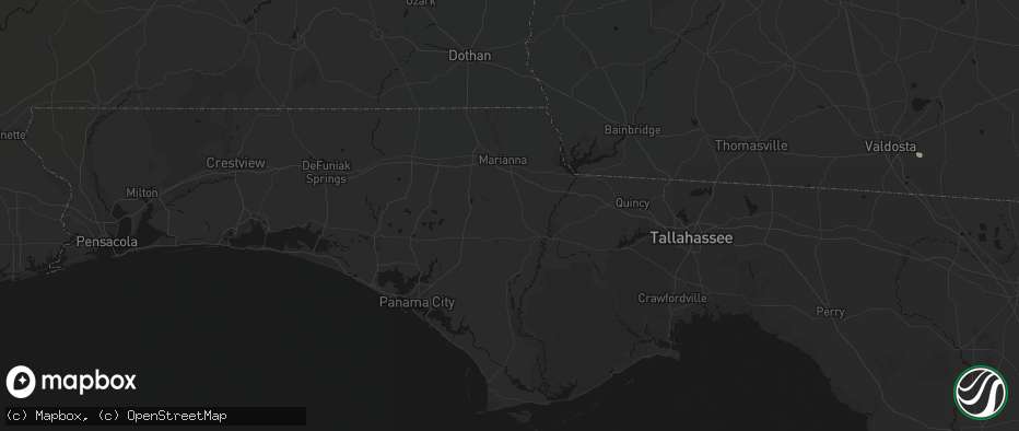 Hail map in Altha, FL on June 23, 2026