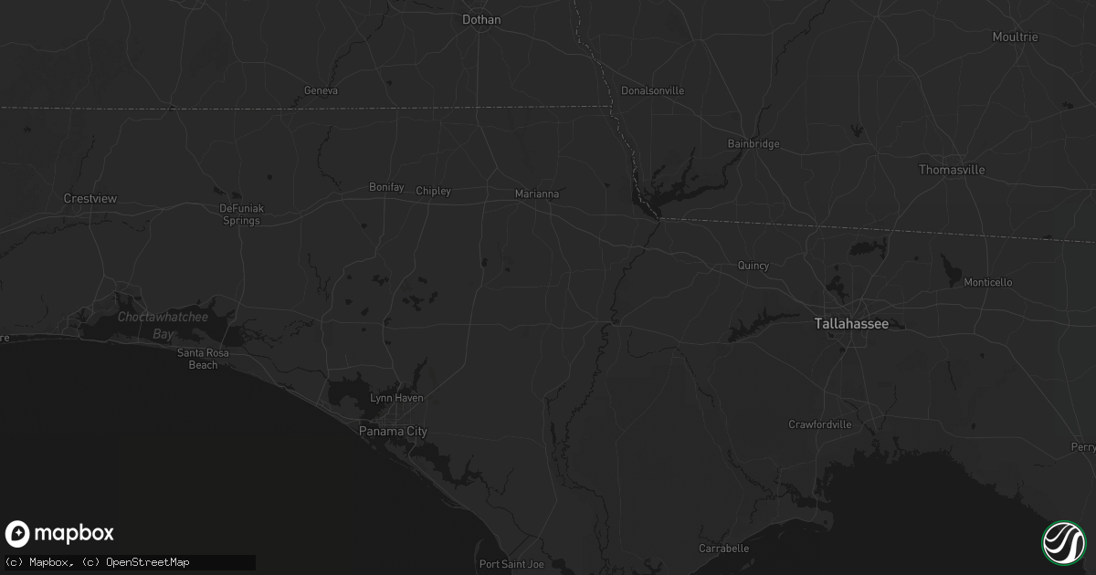 Hail map in Altha, FL on June 23, 2026