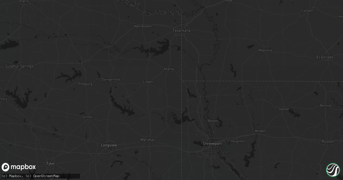 Hail map in Bivins, TX on June 23, 2026