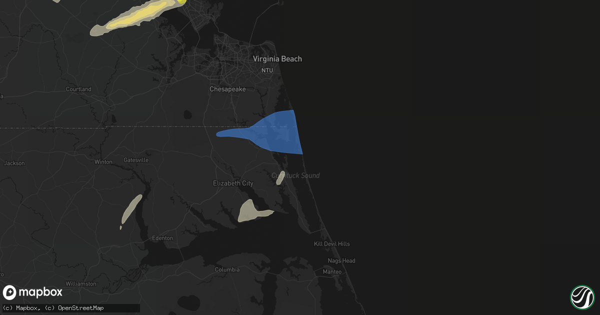 Hail map in Corolla, NC on June 23, 2026