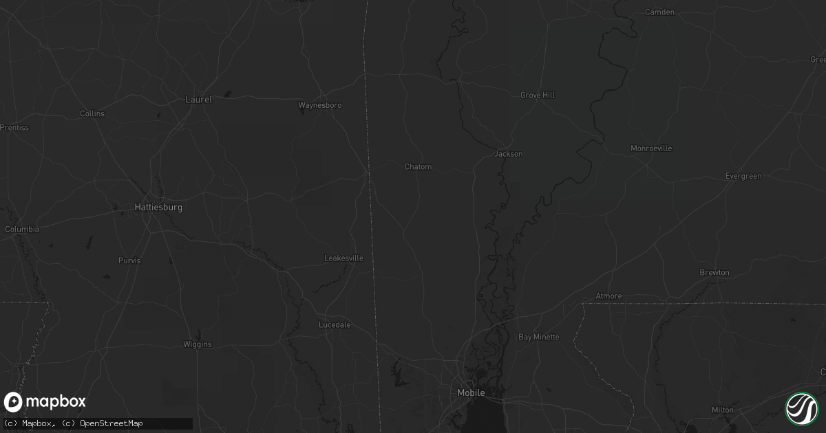 Hail map in Deer Park, AL on June 23, 2026