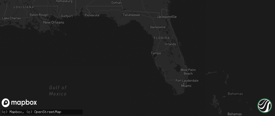 Hail map in Florida on June 23, 2026