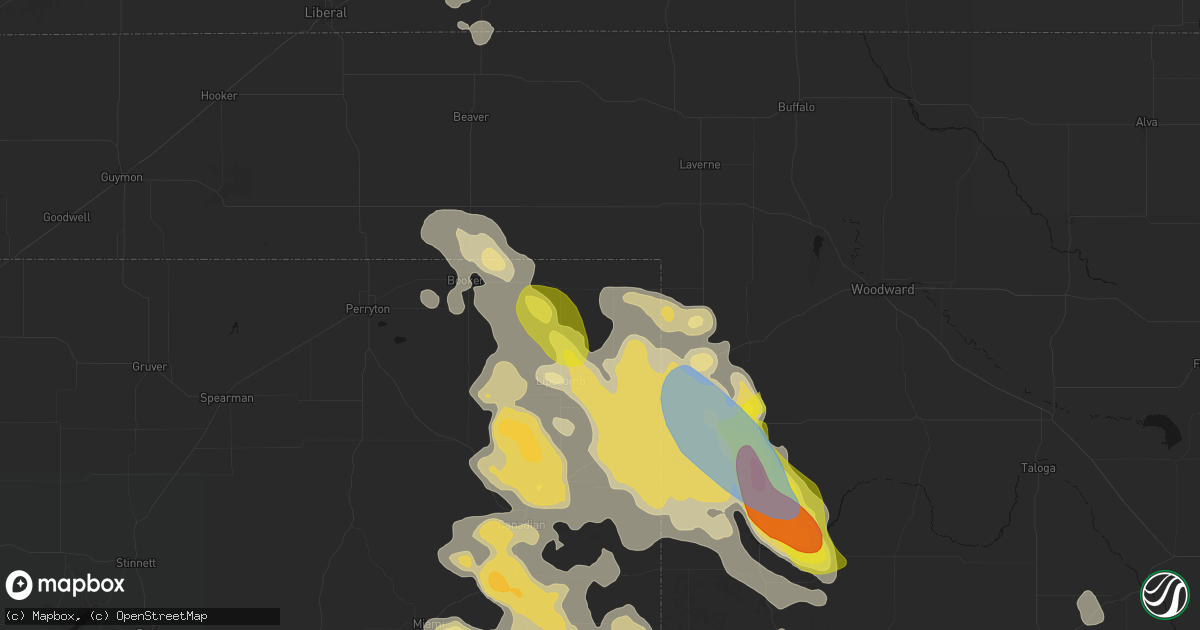 Hail map in Follett, TX on June 23, 2026