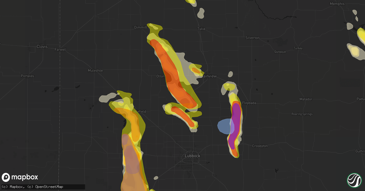 Hail map in Hale Center, TX on June 23, 2026