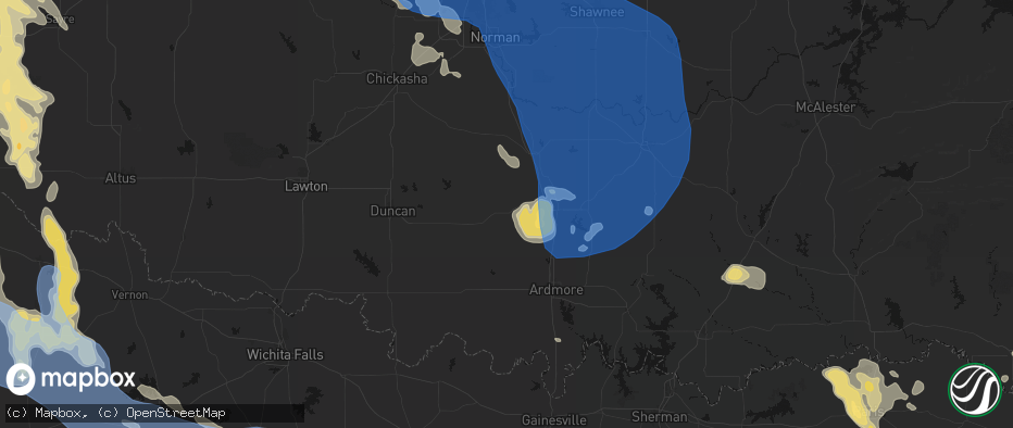 Hail map in Hennepin, OK on June 23, 2026