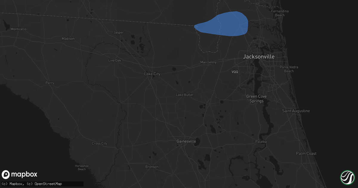 Hail map in Lake Butler, FL on June 23, 2026