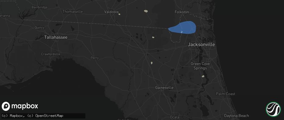 Hail map in Lake City, FL on June 23, 2026