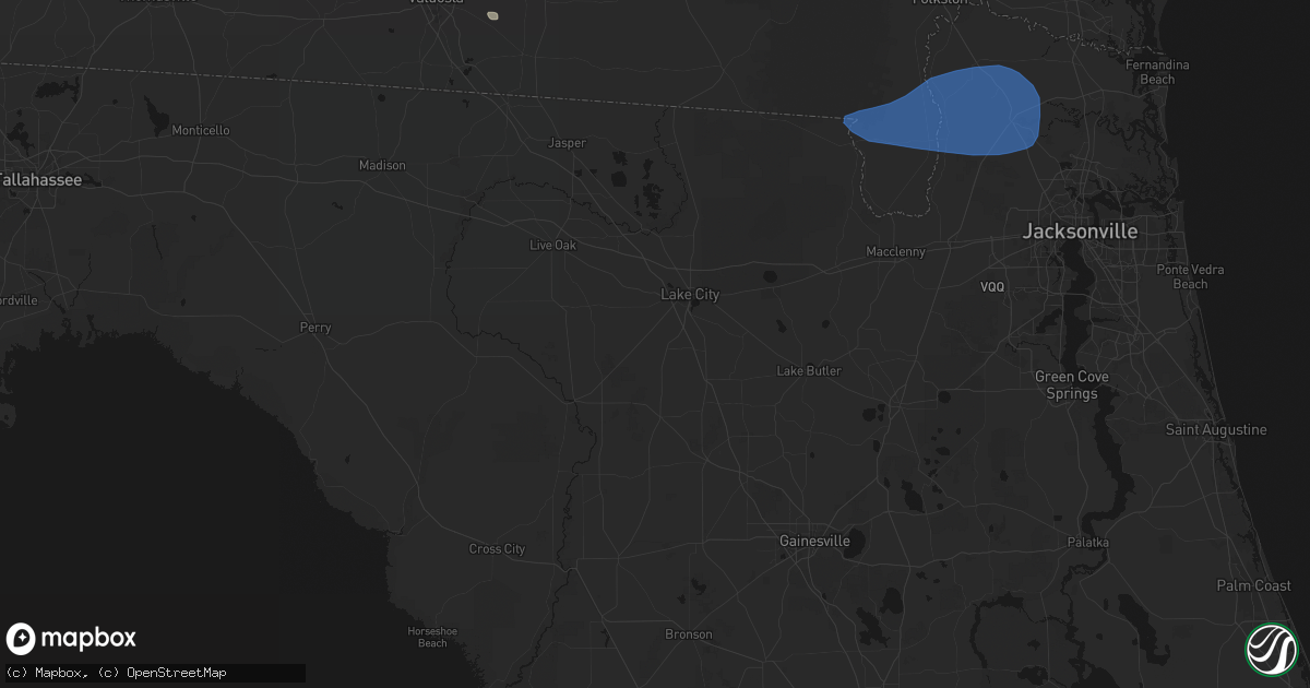 Hail map in Lake City, FL on June 23, 2026