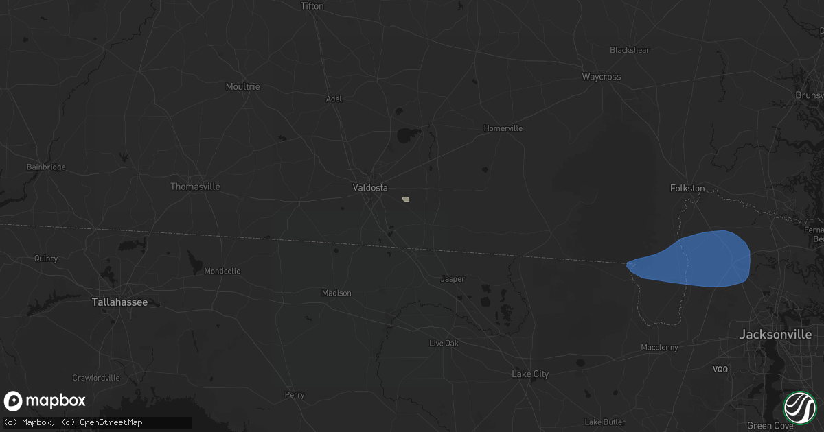 Hail map in Lake Park, GA on June 23, 2026