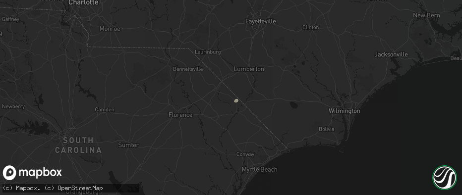 Hail map in Lake View, SC on June 23, 2026