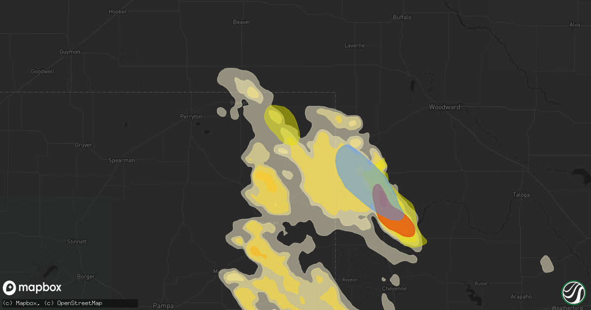 Hail map in Lipscomb, TX on June 23, 2026