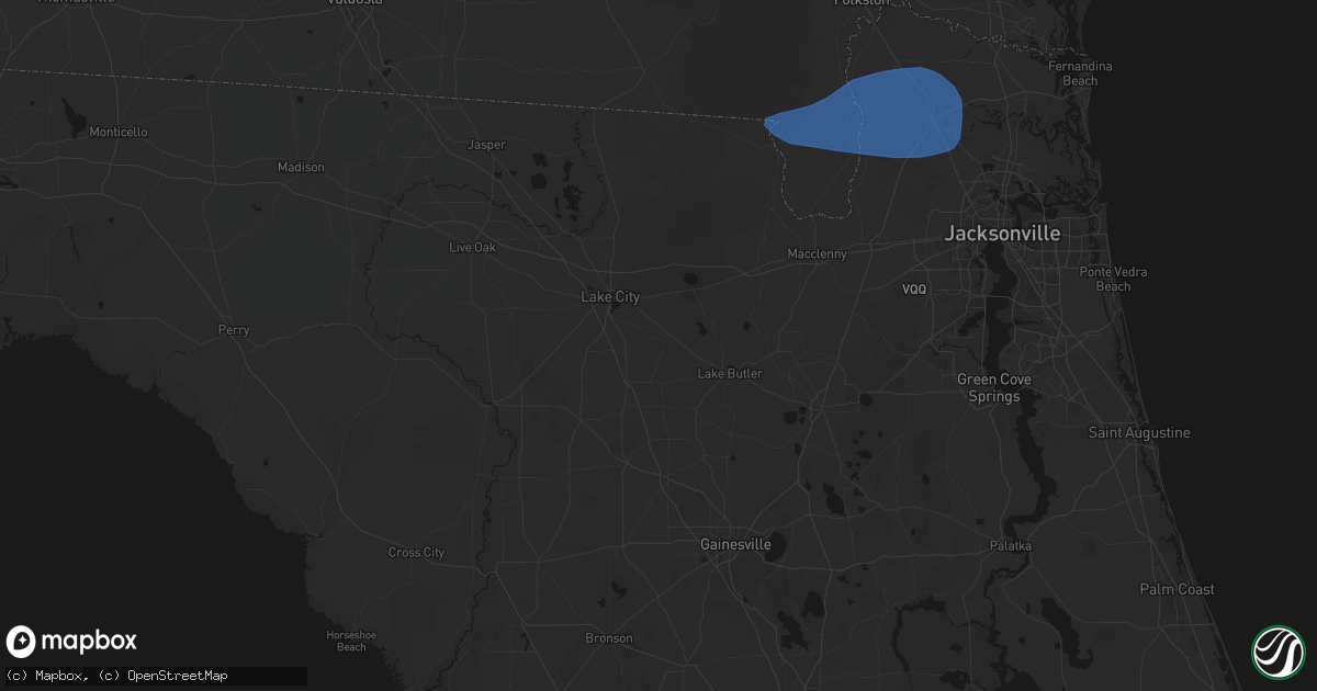 Hail map in Lulu, FL on June 23, 2026