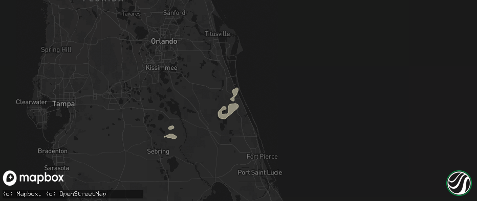 Hail map in Malabar, FL on June 23, 2026
