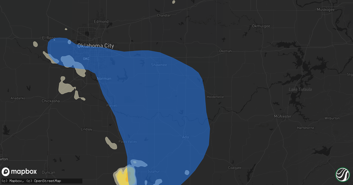 Hail map in Maud, OK on June 23, 2026
