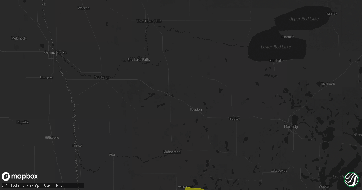 Hail map in Mcintosh, MN on June 23, 2026