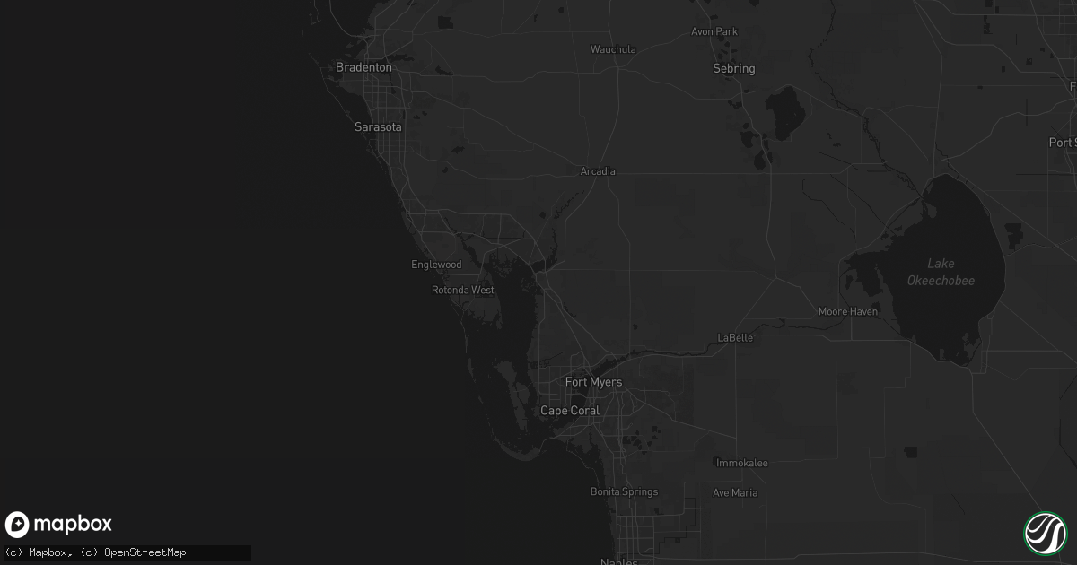 Hail map in Punta Gorda, FL on June 23, 2026