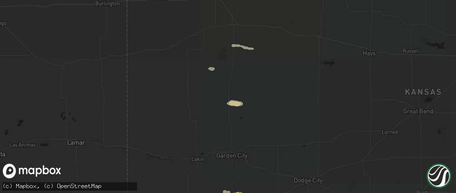 Hail map in Scott City, KS on June 23, 2026