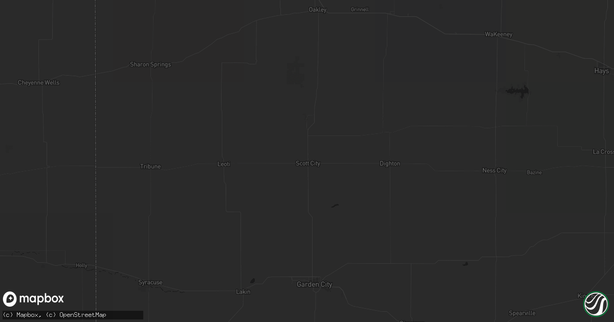 Hail map in Scott City, KS on June 23, 2026