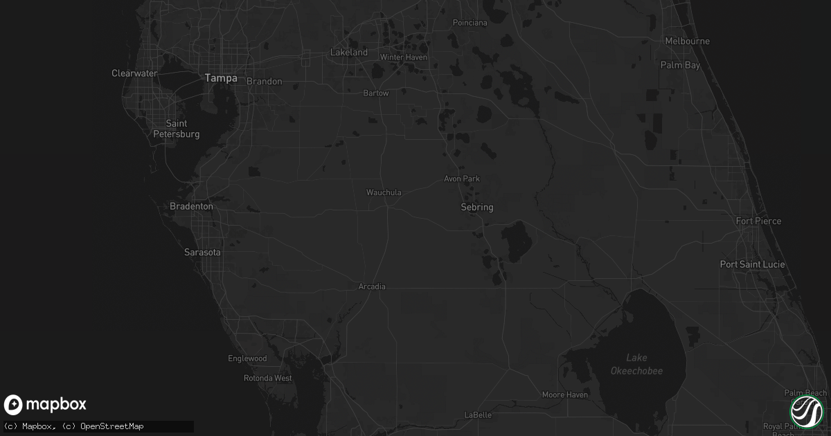 Hail map in Zolfo Springs, FL on June 23, 2026