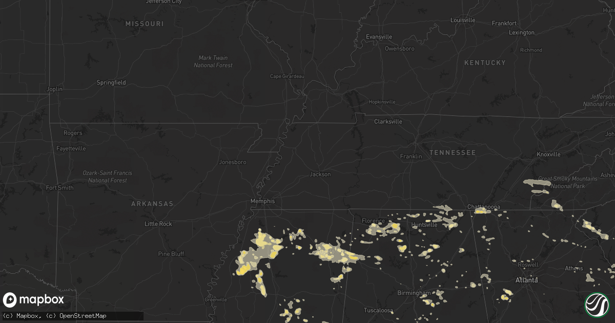 Hail map in North Carolina on June 24, 2011