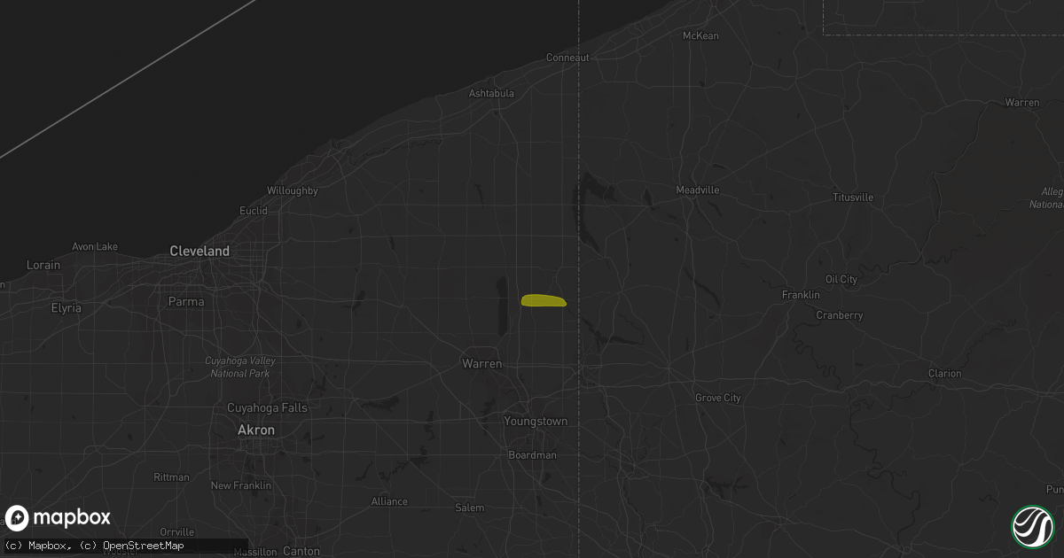 Hail map in Farmdale, OH on June 24, 2017
