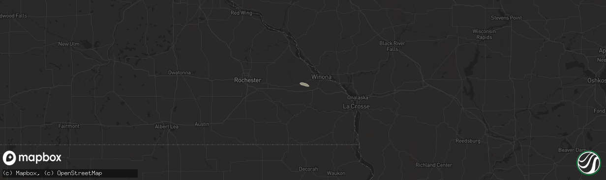 Hail map in Lewiston, MN on June 24, 2017