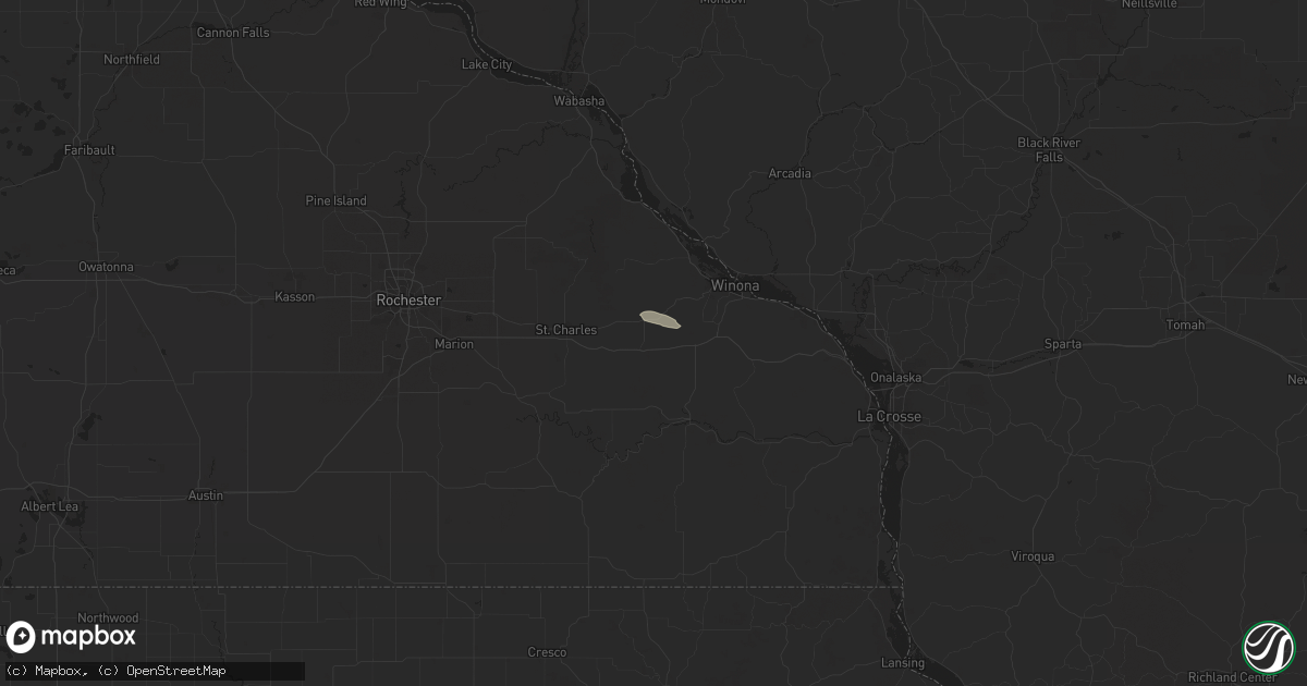 Hail map in Lewiston, MN on June 24, 2017