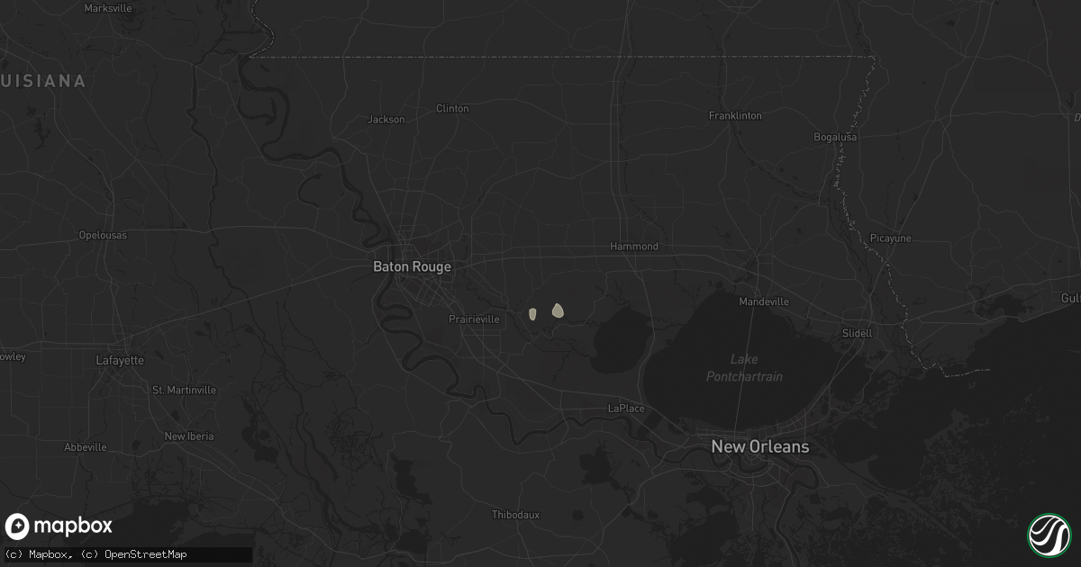 Hail map in Livingston, LA on June 24, 2017
