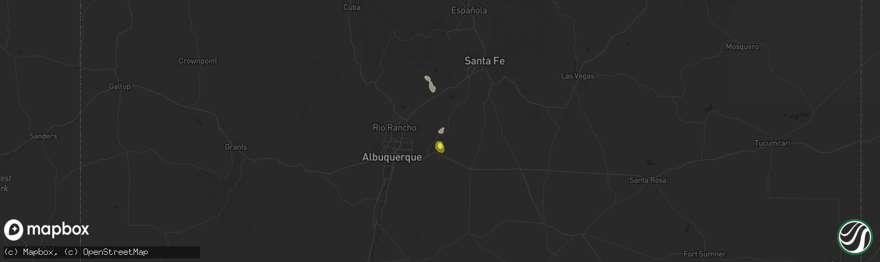 Hail map in Sandia Park, NM on June 24, 2017