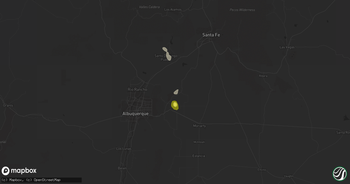 Hail map in Sandia Park, NM on June 24, 2017