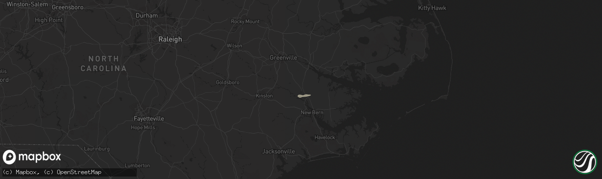 Hail map in Vanceboro, NC on June 24, 2017