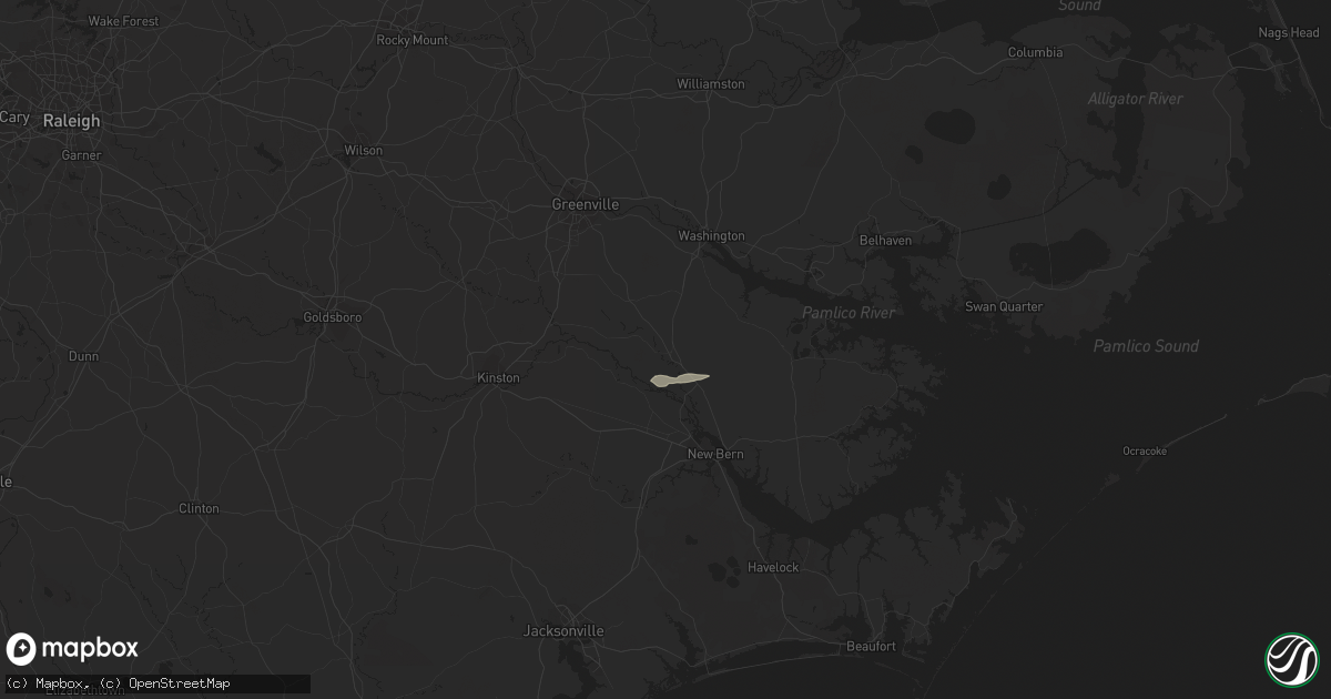 Hail map in Vanceboro, NC on June 24, 2017