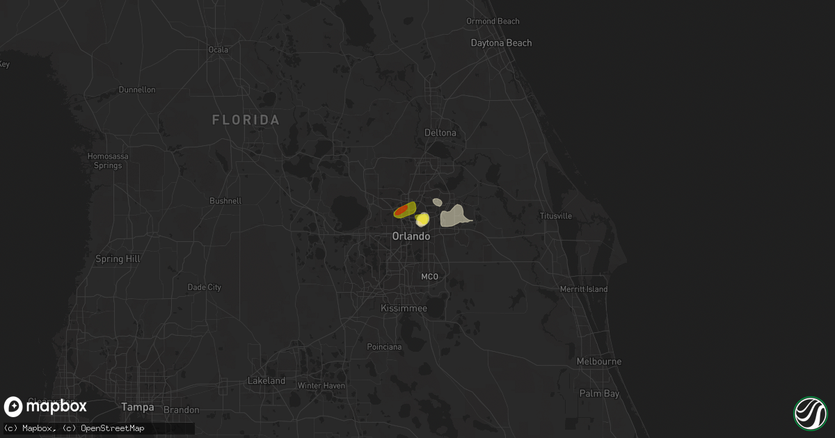 Hail map in Winter Park, FL on June 24, 2020
