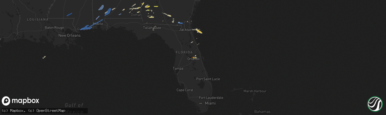 Hail map on June 24, 2020