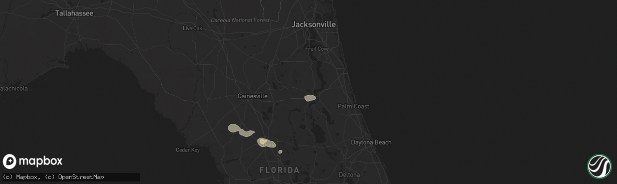 Hail map in Palatka, FL on June 24, 2022