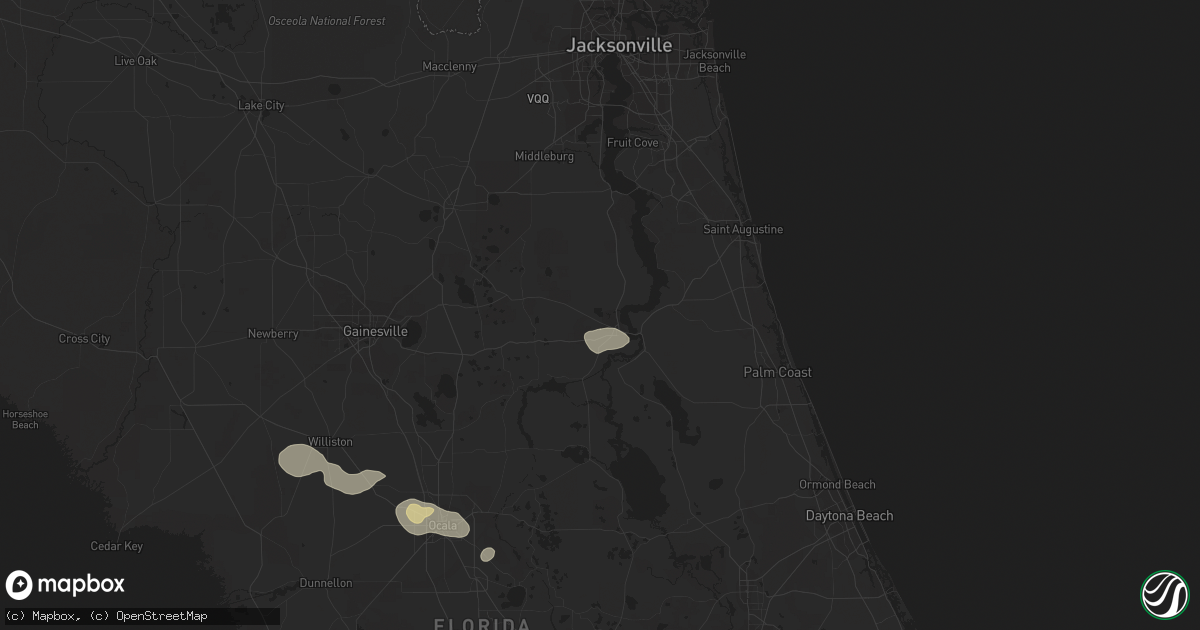 Hail map in Palatka, FL on June 24, 2022