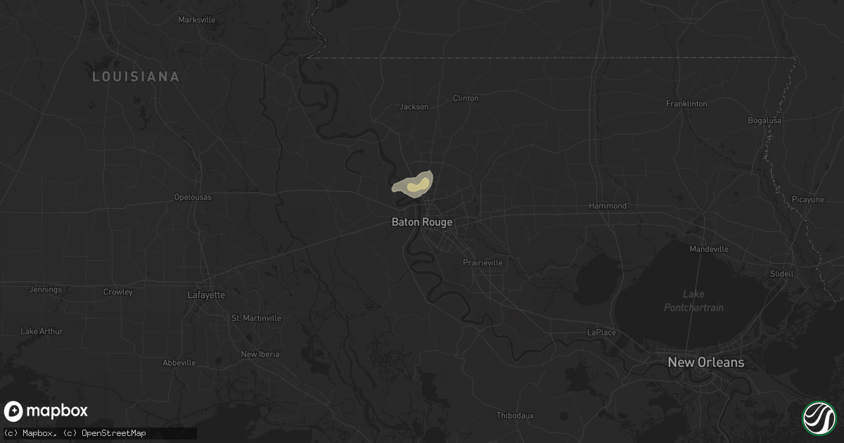 Hail map in Baton Rouge, LA on June 24, 2023