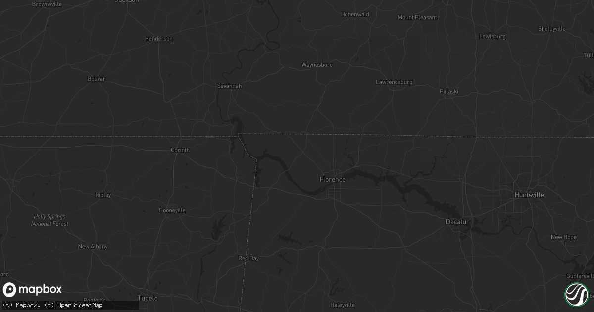 Hail map in Dana, IA on June 24, 2023